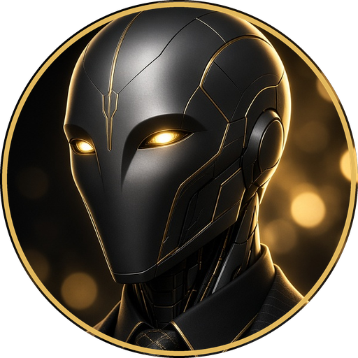 The Consigliere: a robot in a dark three-piece suit